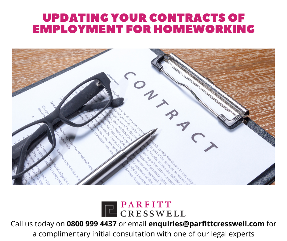 Employment Bulletin 3rd June 2021 Updating Contract of Employment for Homeworking