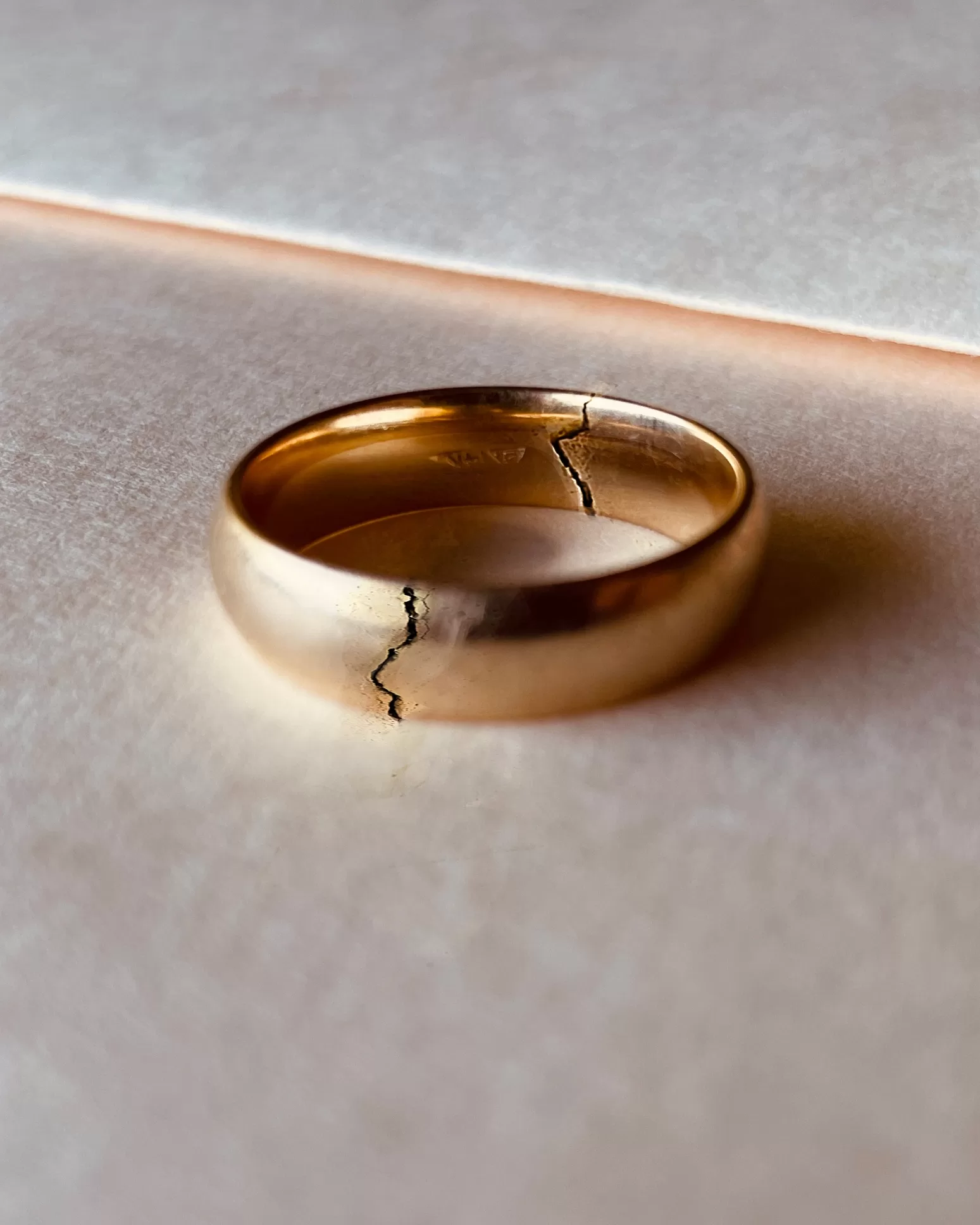 Cracked wedding ring