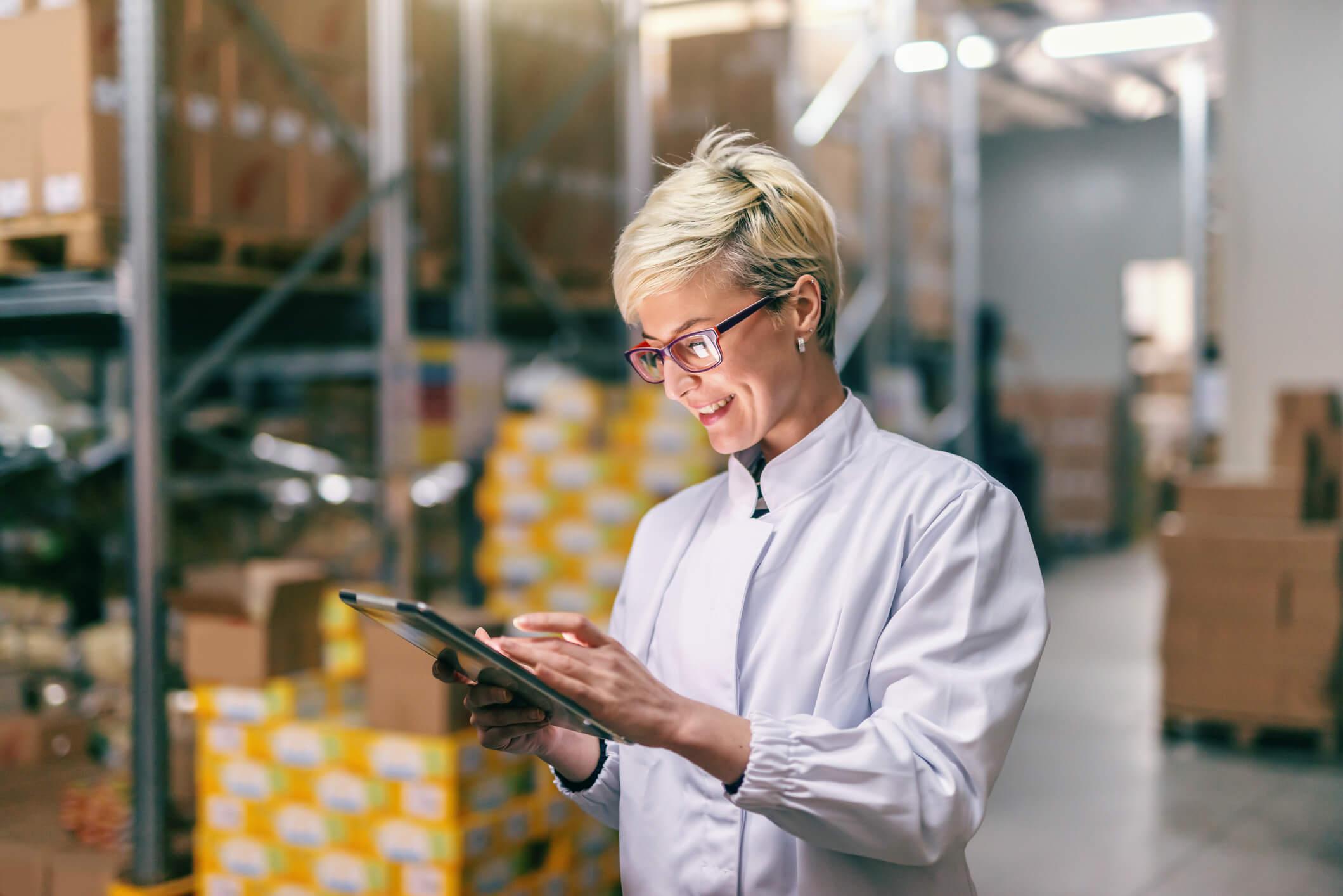 Distributor taking warehouse stock