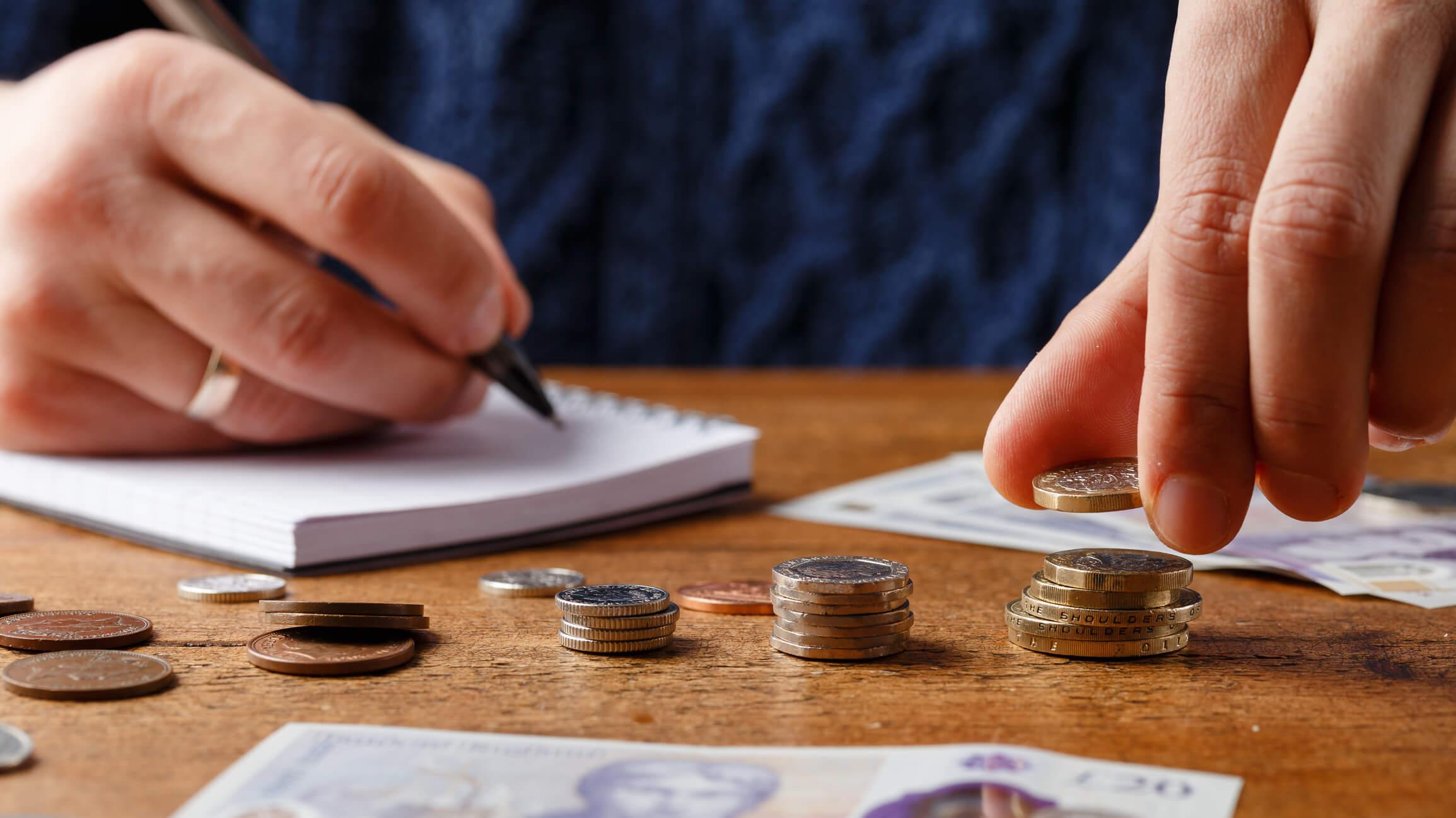 Financial abuse counting money