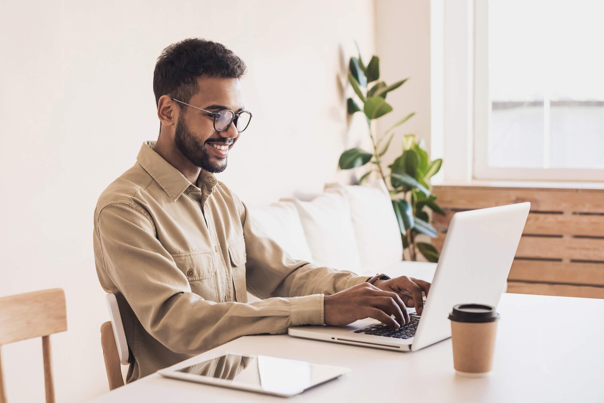 Man working from home